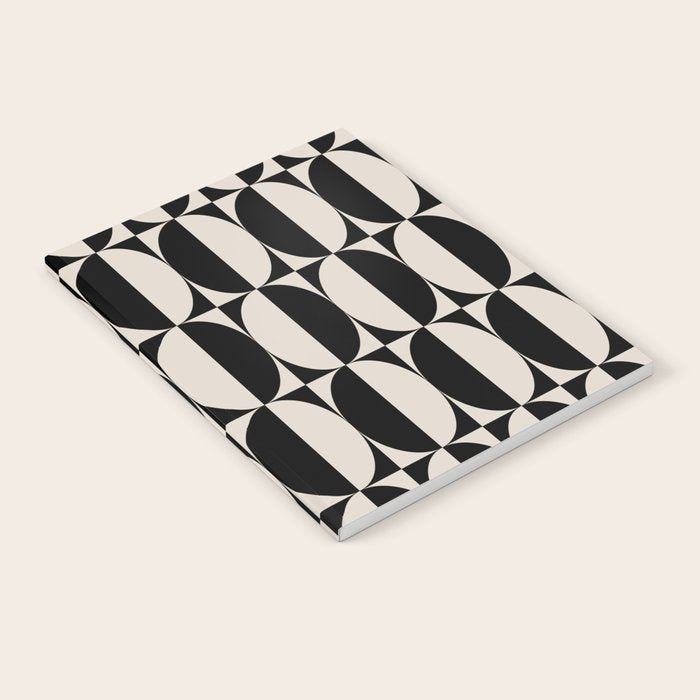 Hollywood Regency 261 Scandi Black and Linen White Notebook Gallery Image 1