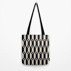 Hollywood Regency 261 Scandi Black and Linen White Tote Bag Gallery Image 2