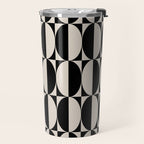 Hollywood Regency 261 Scandi Black and Linen White Travel Mug Gallery Image 2
