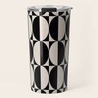 Hollywood Regency 261 Scandi Black and Linen White Travel Mug Gallery Image 1