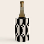 Hollywood Regency 261 Scandi Black and Linen White Wine Chiller Gallery Image 3