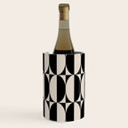 Hollywood Regency 261 Scandi Black and Linen White Wine Chiller Gallery Image 2