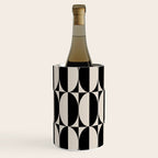Hollywood Regency 261 Scandi Black and Linen White Wine Chiller Gallery Image 1