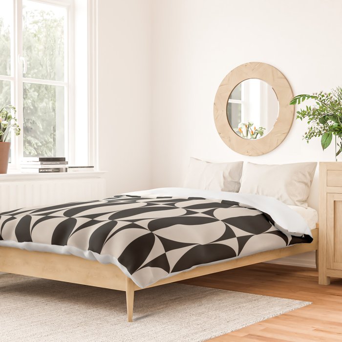 Hollywood Regency 261 Scandi Black and Linen White Duvet Cover Gallery Image 2