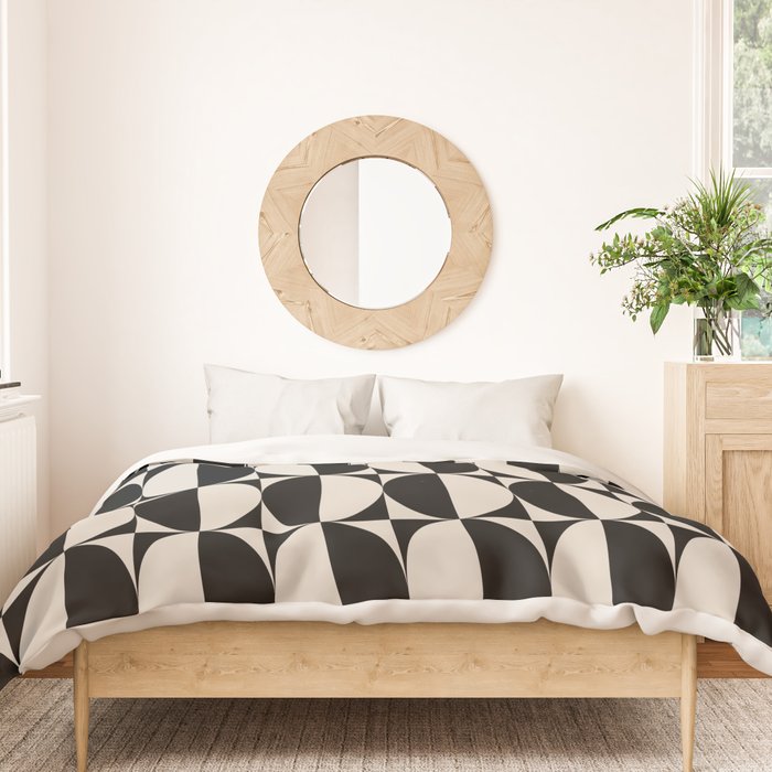 Hollywood Regency 261 Scandi Black and Linen White Duvet Cover Gallery Image 3