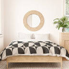 Hollywood Regency 261 Scandi Black and Linen White Duvet Cover Gallery Image 3