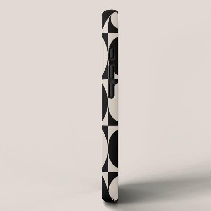 Hollywood Regency 261 Scandi Black and Linen White iPhone Case Gallery Image 2