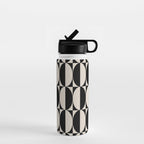 Hollywood Regency 261 Scandi Black and Linen White Water Bottle Gallery Image 1