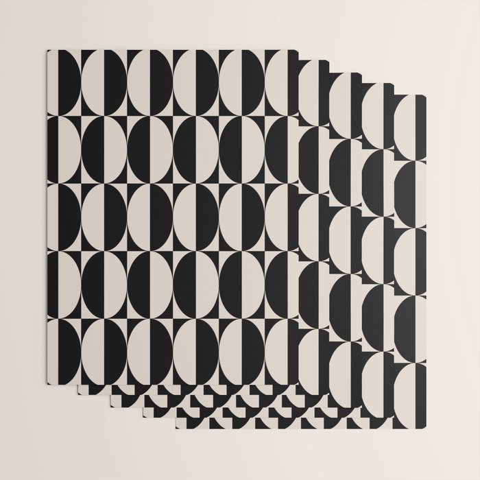 Hollywood Regency 261 Scandi Black and Linen White Wrapping Paper Gallery Image 3