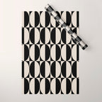 Hollywood Regency 261 Scandi Black and Linen White Wrapping Paper Gallery Image 1