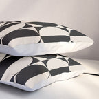 Hollywood Regency 261 Scandi Black and Linen White Pillow Sham Gallery Image 3