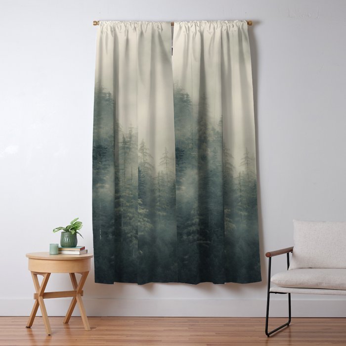 Misty Pine Forest 2 Window Curtain Gallery Image 5