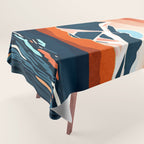 Retro Ocean Sunset Tablecloth Gallery Image 1