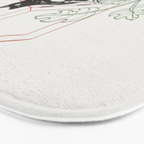 Cat and Plant 78: Vinyl Cat Bath Mat Gallery Image 3