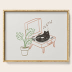 Cat and Plant 78: Vinyl Cat Serving Tray Gallery Image 1