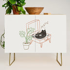 Cat and Plant 78: Vinyl Cat Credenza Gallery Image 1