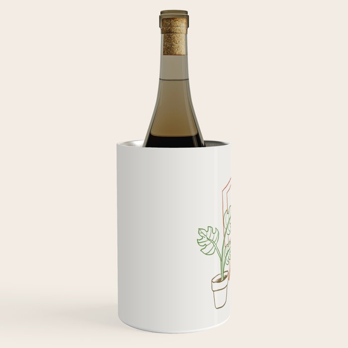Cat and Plant 78: Vinyl Cat Wine Chiller Gallery Image 2