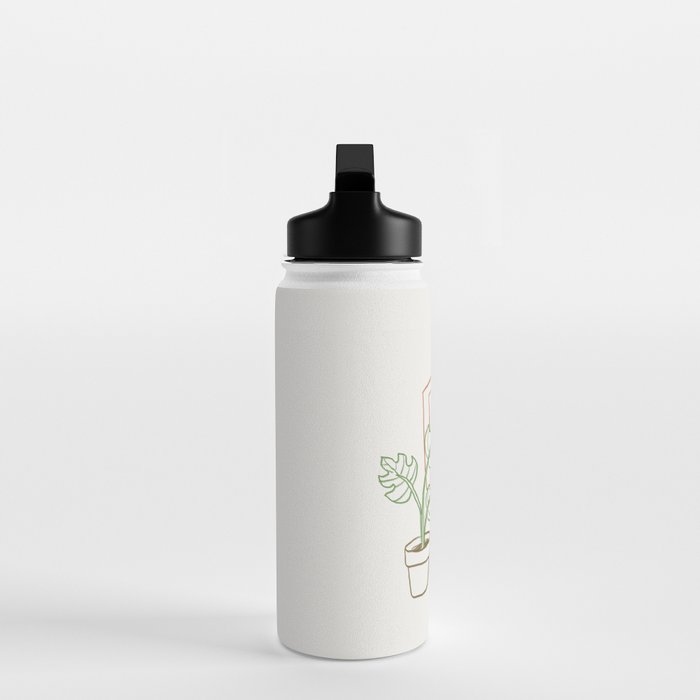 Cat and Plant 78: Vinyl Cat Water Bottle Gallery Image 3