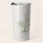 Cat and Plant 78: Vinyl Cat Travel Mug Gallery Image 3