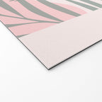 Pastel pink abstract leaf pattern Welcome Mat Gallery Image 2