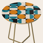Geometric Modern Orange Teal Bauhaus I Side Table Gallery Image 2