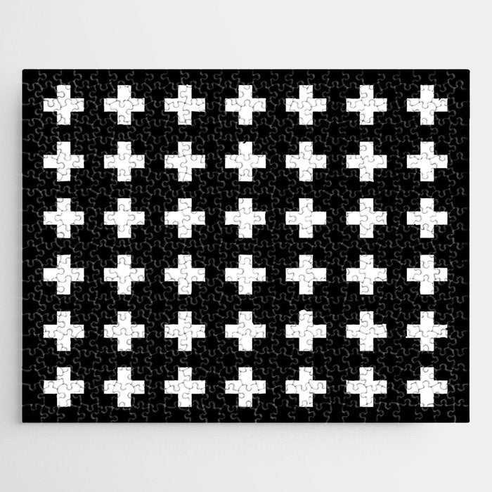 Swiss Cross Black Jigsaw Puzzle Gallery Image 1