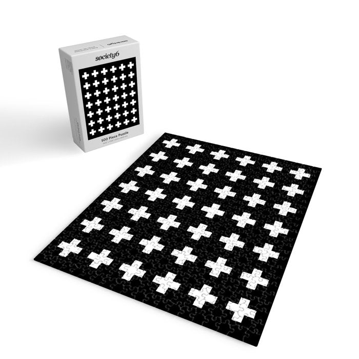Swiss Cross Black Jigsaw Puzzle Gallery Image 2