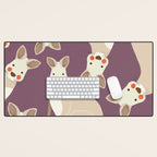 Kangaroo, Animal Portrait Desk Mat Gallery Image 1