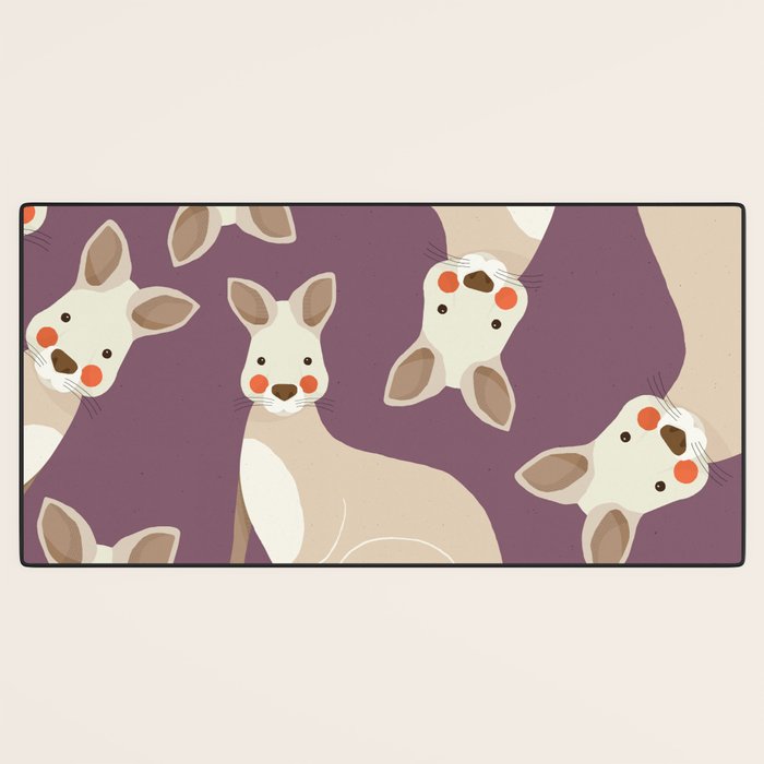 Kangaroo, Animal Portrait Desk Mat Gallery Image 3
