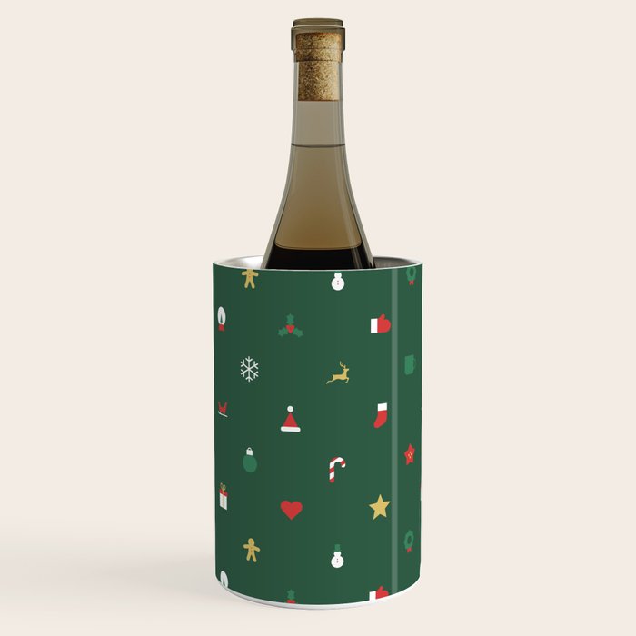 Geometric christmas decoration pattern Wine Chiller Gallery Image 2
