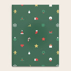 Geometric christmas decoration pattern Notebook Gallery Image 4