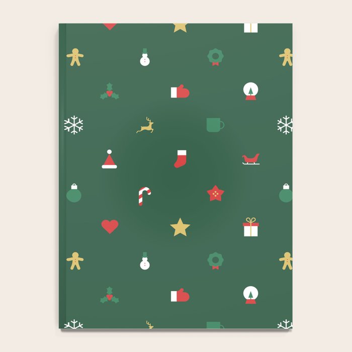 Geometric christmas decoration pattern Notebook Gallery Image 4