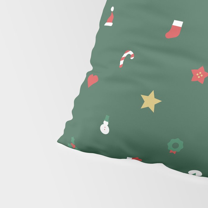 Geometric christmas decoration pattern Pillow Sham Gallery Image 4