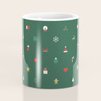Geometric christmas decoration pattern Coffee Mug Gallery Image 4