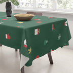 Geometric christmas decoration pattern Tablecloth Gallery Image 3