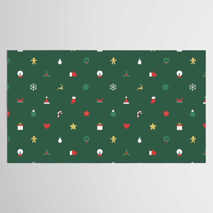 Geometric christmas decoration pattern Tablecloth Gallery Image 2