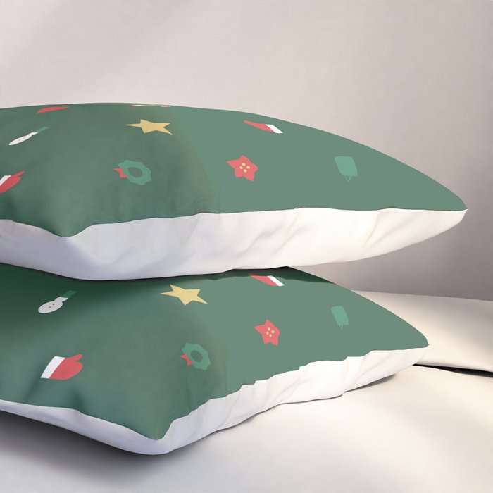 Geometric christmas decoration pattern Pillow Sham Gallery Image 3