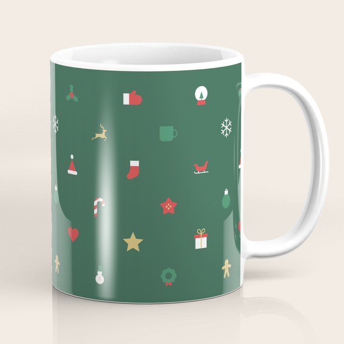 Geometric christmas decoration pattern Coffee Mug Gallery Image 1