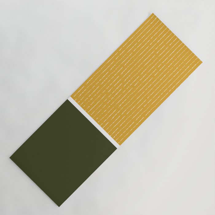 Mustard & Olive Yoga Mat Gallery Image 1