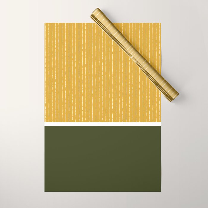 Mustard & Olive Wrapping Paper Gallery Image 1