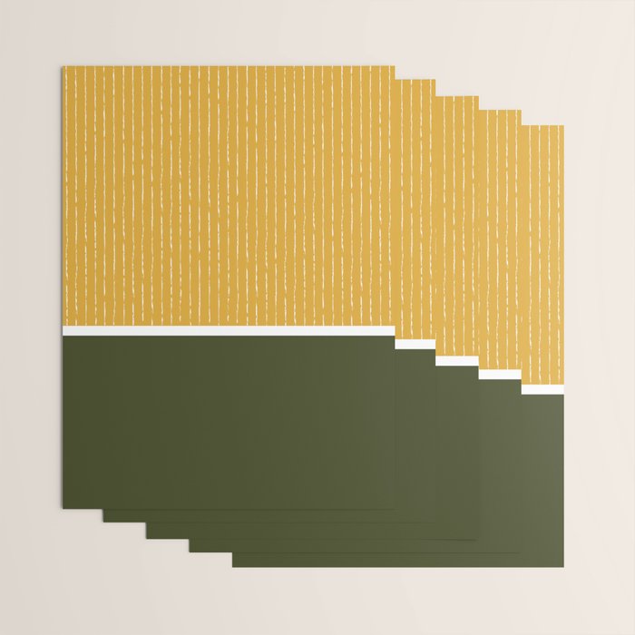 Mustard & Olive Wrapping Paper Gallery Image 3