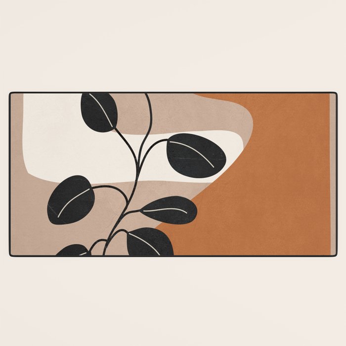 Modern Abstract Minimal Shapes Branches Art 7 Desk Mat Gallery Image 3