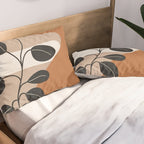 Modern Abstract Minimal Shapes Branches Art 7 Pillow Sham Gallery Image 2