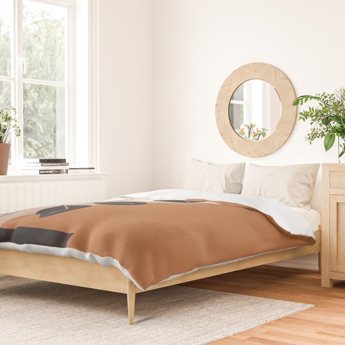 Modern Abstract Minimal Shapes Branches Art 7 Duvet Cover Gallery Image 2