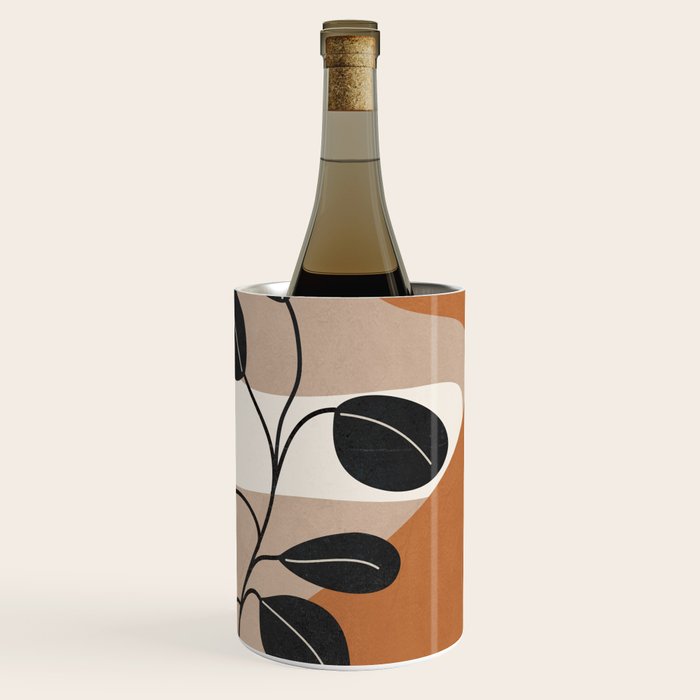 Modern Abstract Minimal Shapes Branches Art 7 Wine Chiller Gallery Image 1