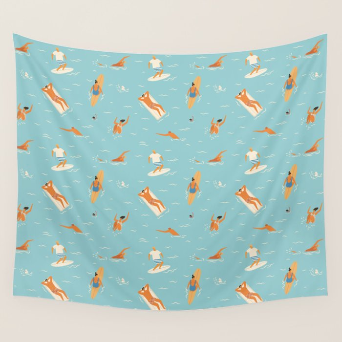 Blue Hawaii Wall Tapestry Gallery Image 4