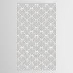 Bows & Ribbons Pattern LX Light Grey Tablecloth Gallery Image 2