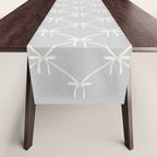 Bows & Ribbons Pattern LX Light Grey Table Runner Gallery Image 1