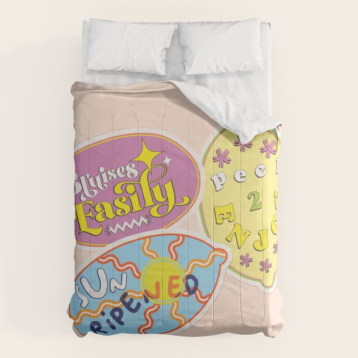 fruit stickers  Comforter Gallery Image 6