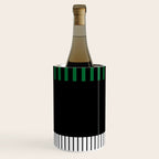 Colour Pop Stripes in Green - White and Black Wine Chiller Gallery Image 3